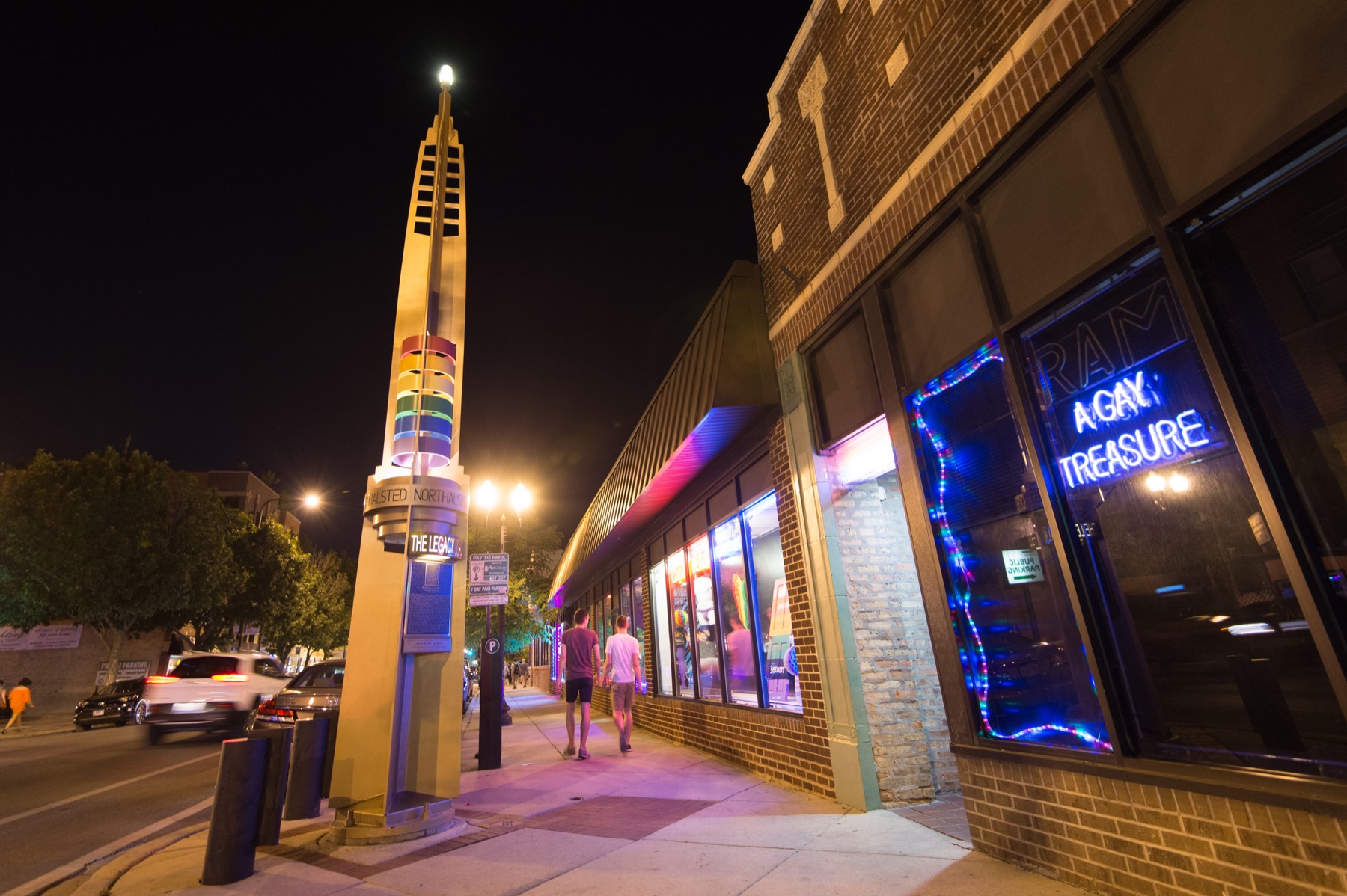 Legacy Walk at Night