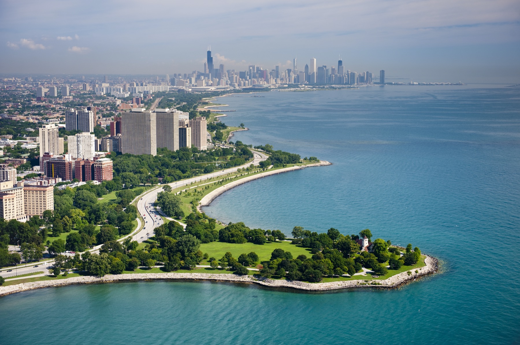 Promontory Point in Hyde Park Chicago