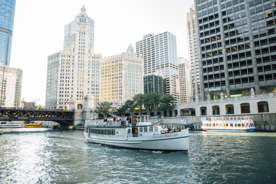 Boat on the Chicago RIver