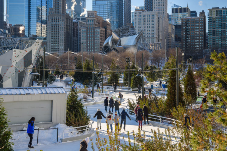 Skating through the outfield: Wrigley Field adds 'Winterland' to