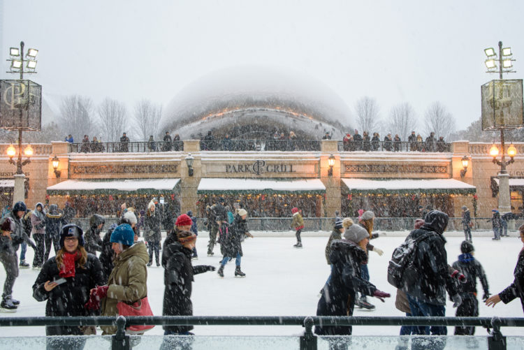 Millennium Park Ice Skating Mccormick Tribune Ice Rink