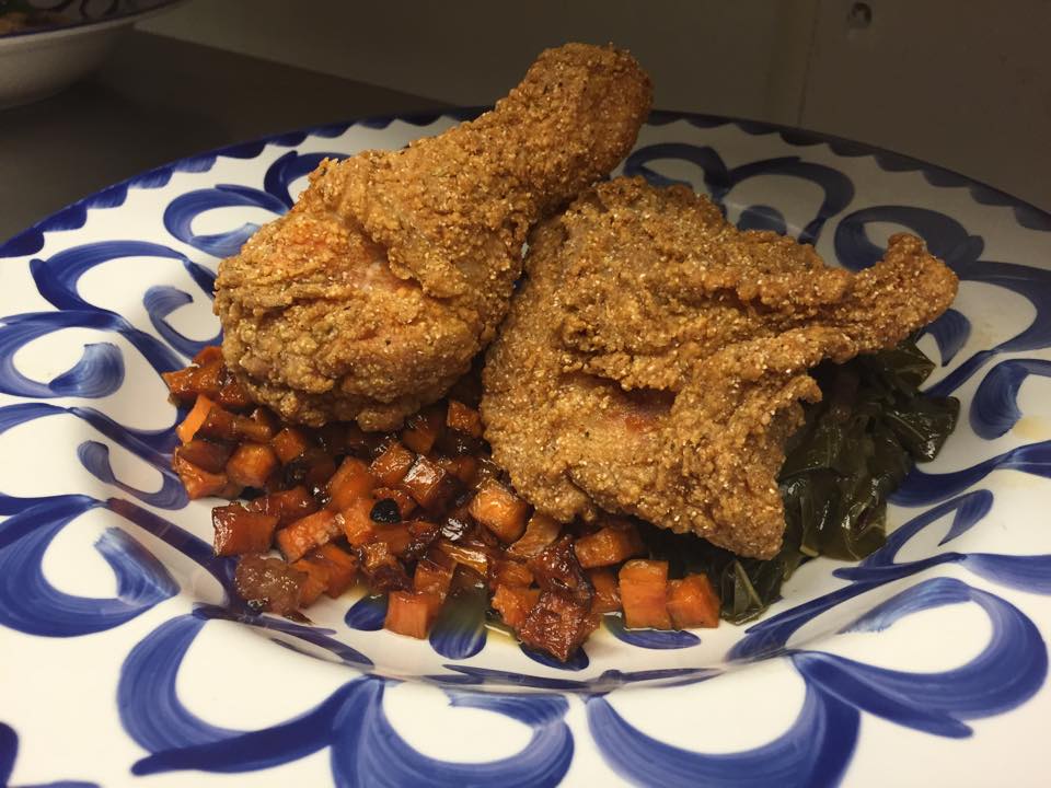 Big Jones' fried chicken platter