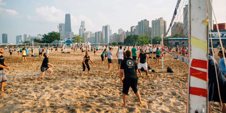 chicago beach guide volleyball
