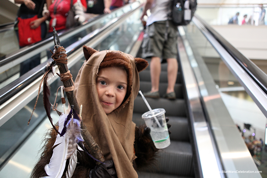 A young fan at Star Wars Celebration