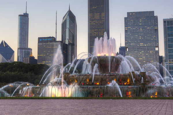 Buckingham Fountain in Chicago’s Grant Park