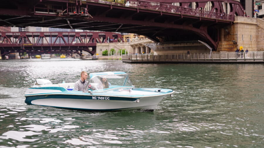 A retro boat from Chicago Electric Boat Compant