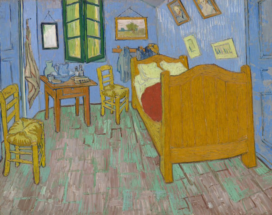 Vincent van Gogh. The Bedroom, 1889.The Art Institute of Chicago, Helen Birch Bartlett Memorial Collection.