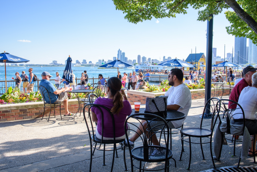 Miller Lite Beer Garden at Navy Pier