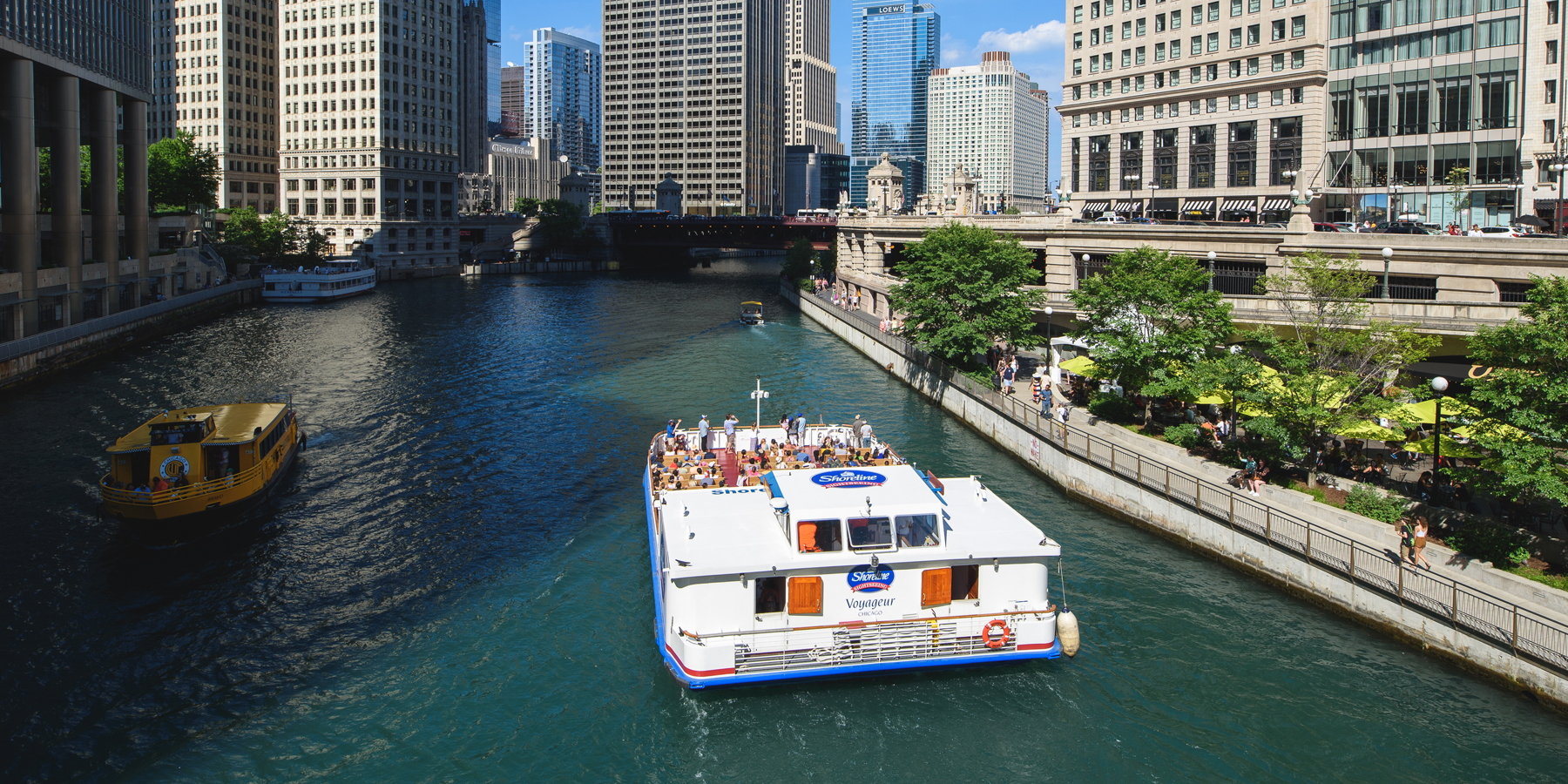 chicago boat tours riverwalk