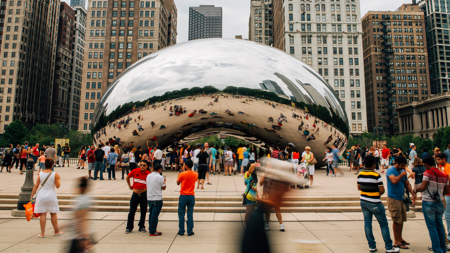 Agora Scultpure (The Giant Legs) in Grant Park, Chicago