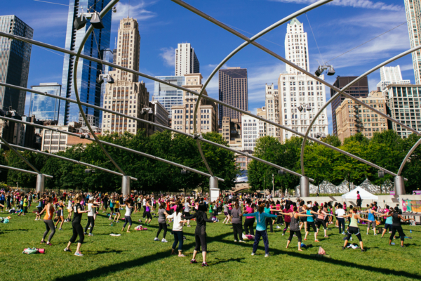 Yoga in the park