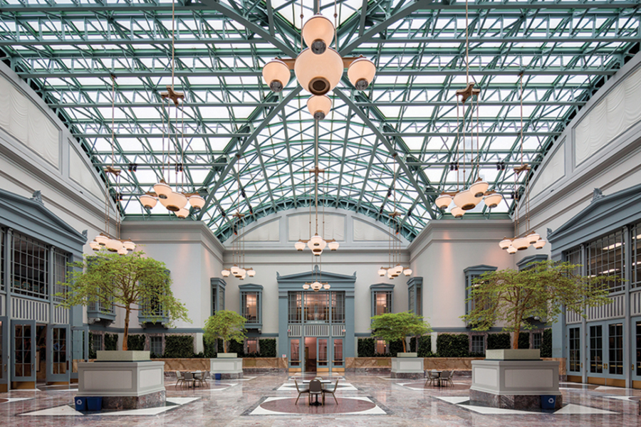 The Winter Garden in Harold Washington Library Center