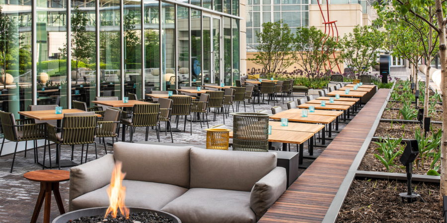 Outside seating