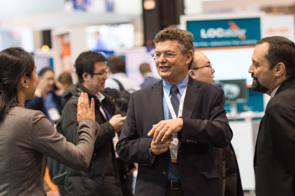 Networking at a convention