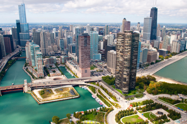 View of the Chicago skyline