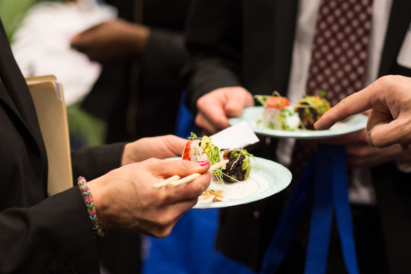 Hors d'oeuvres on a plate