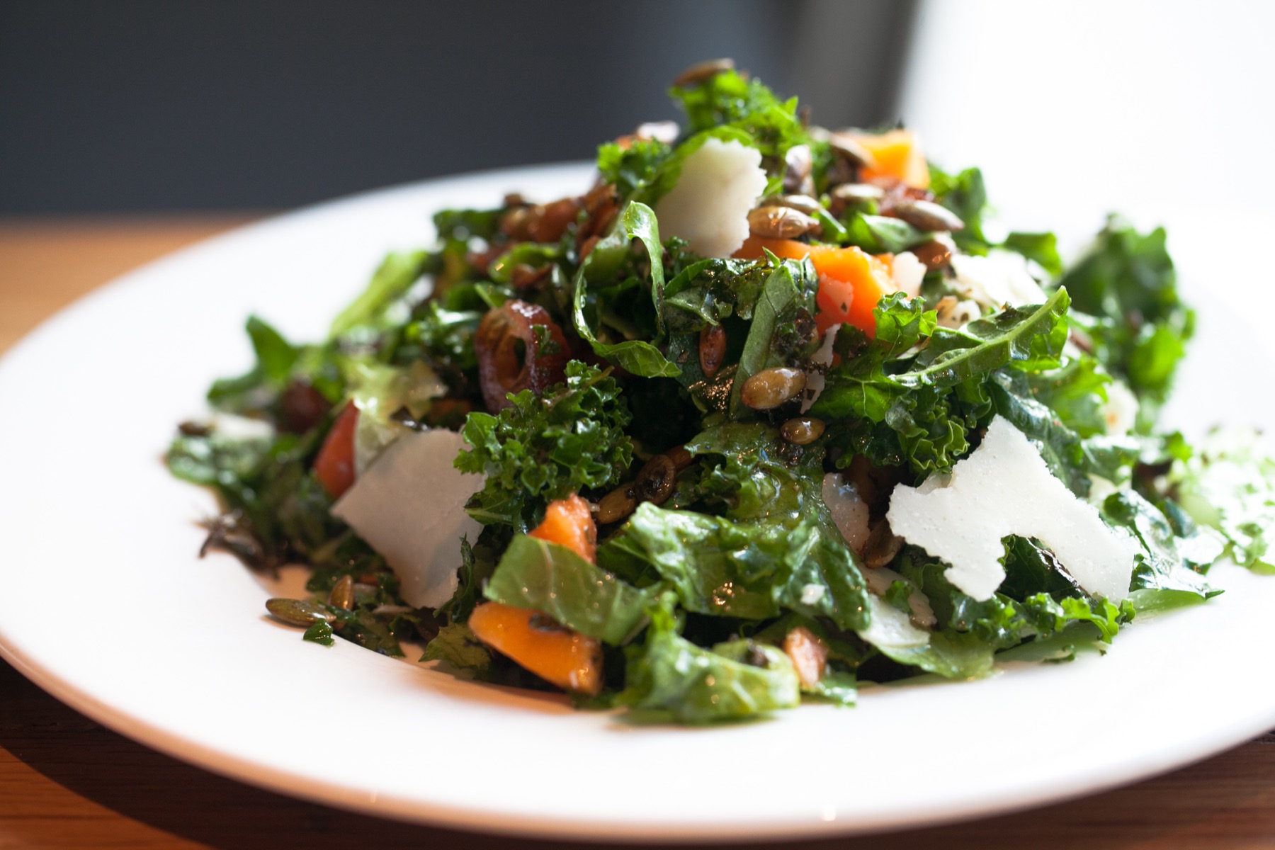 Krispy kale salad at Beatrix