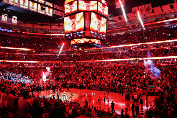 Chicago Bulls game intermission at the United Center