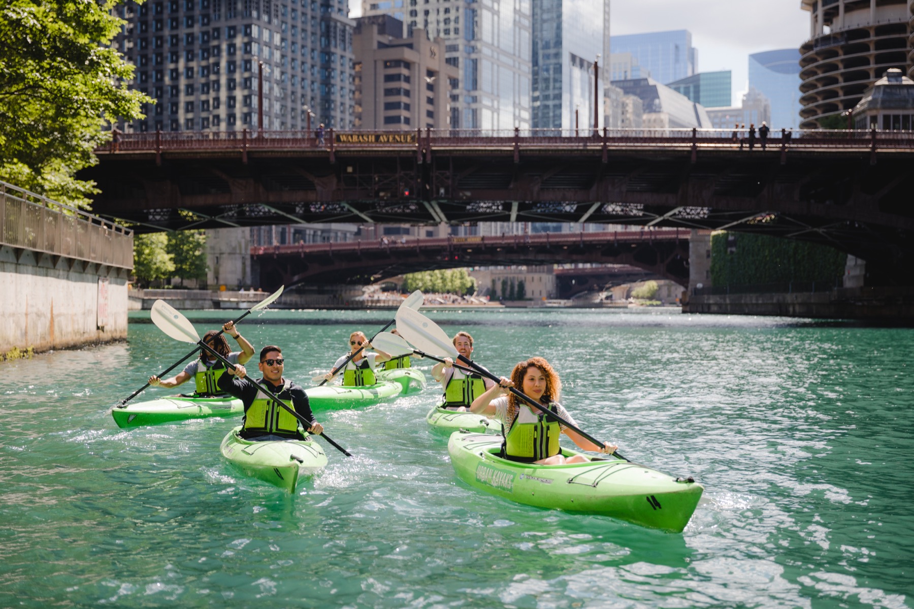 Kayaking on the Chicago River