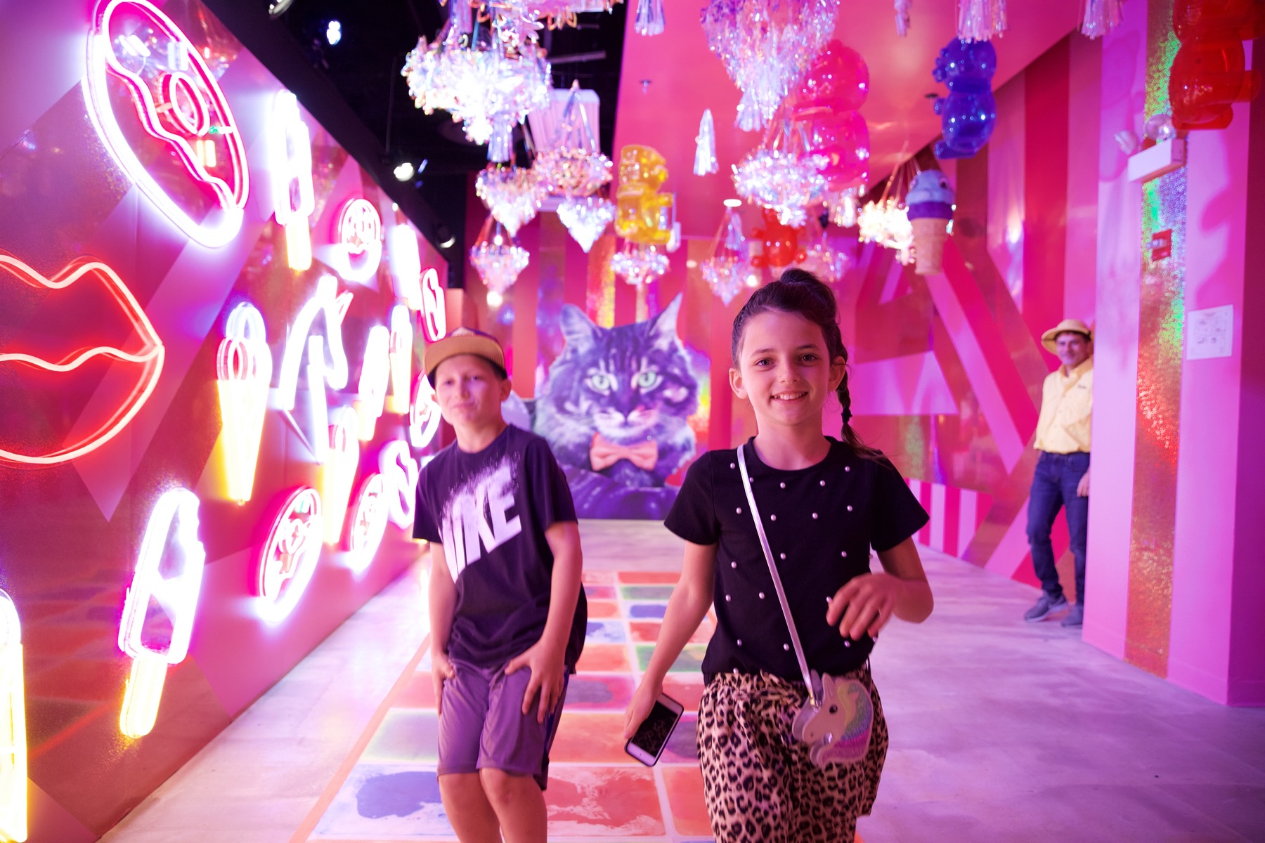 Kids at a Bixbee Imagination Station exhibit