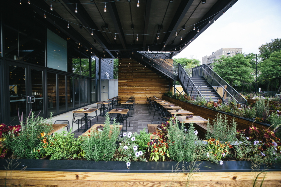 The Promontory patio