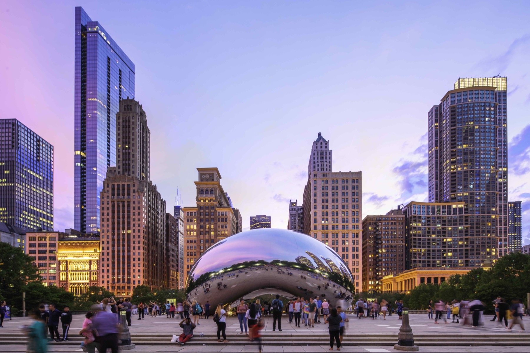 Cloud Gate at Dusk – “The Bean”