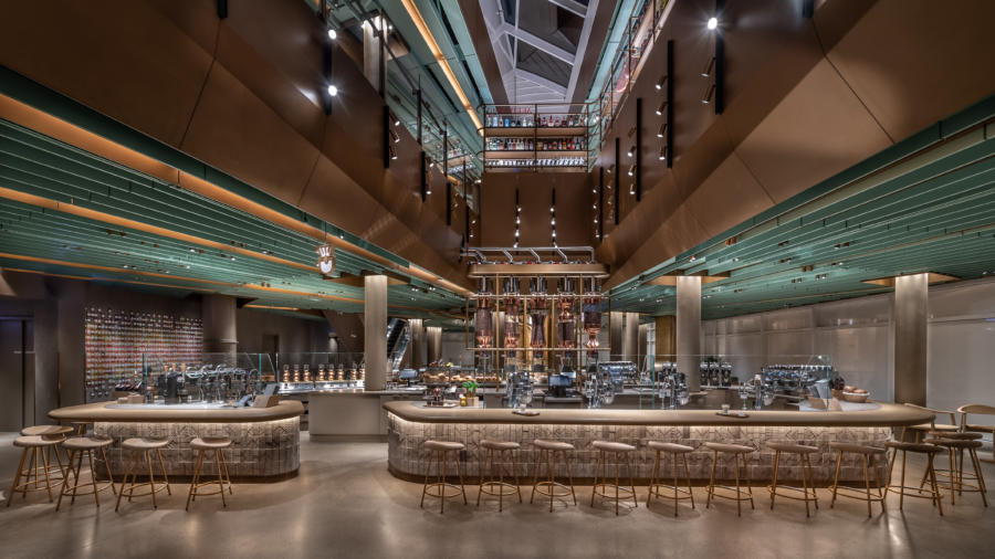  Interior of the Starbucks Reserve Roastery in Chicago