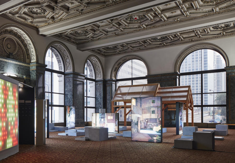 An exhibit at the Chicago Architecture Biennial 2019/2020