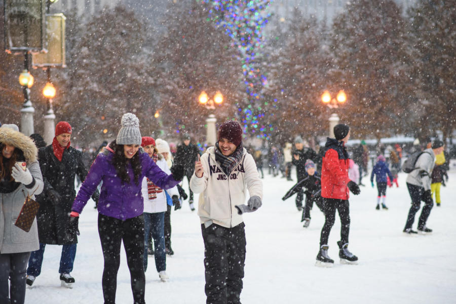 Millennium Park ice skating