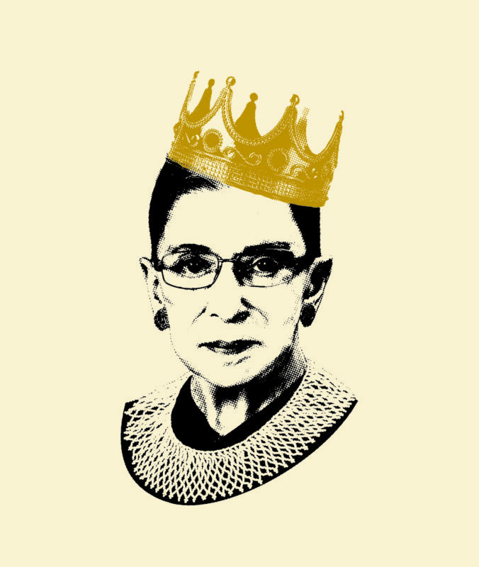 Notorious RBG book cover illustration