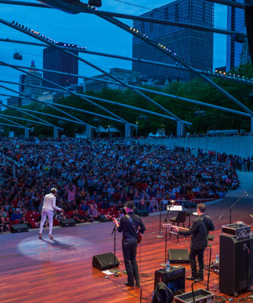 The 2019 Chicago Blues Festival in Millennium Park, June 2019.