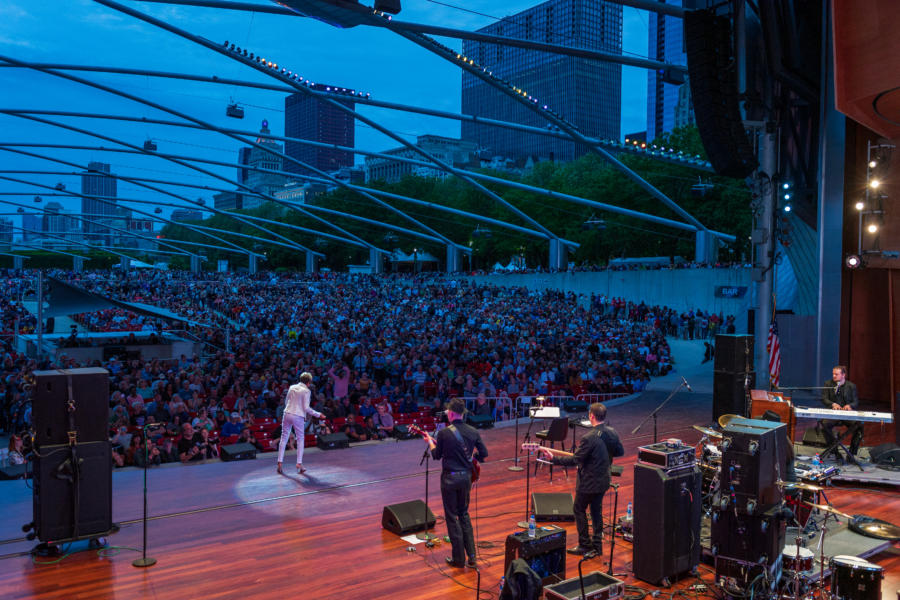 The 2019 Chicago Blues Festival in Millennium Park, June 2019.