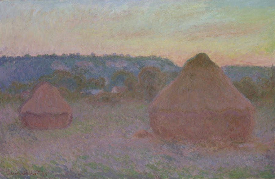 Claude Monet. Stacks of Wheat (End of Day, Autumn), 1890/91. The Art Institute of Chicago, Mr. and Mrs. Lewis Larned Coburn Memorial Collection.