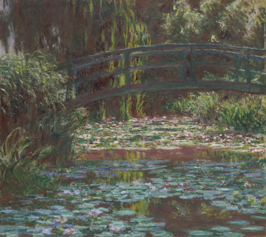  Claude Monet. Étang de nénuphars, 1900. L'Institut d'Art de Chicago, Collection commémorative de M. et Mme Lewis Larned Coburn.