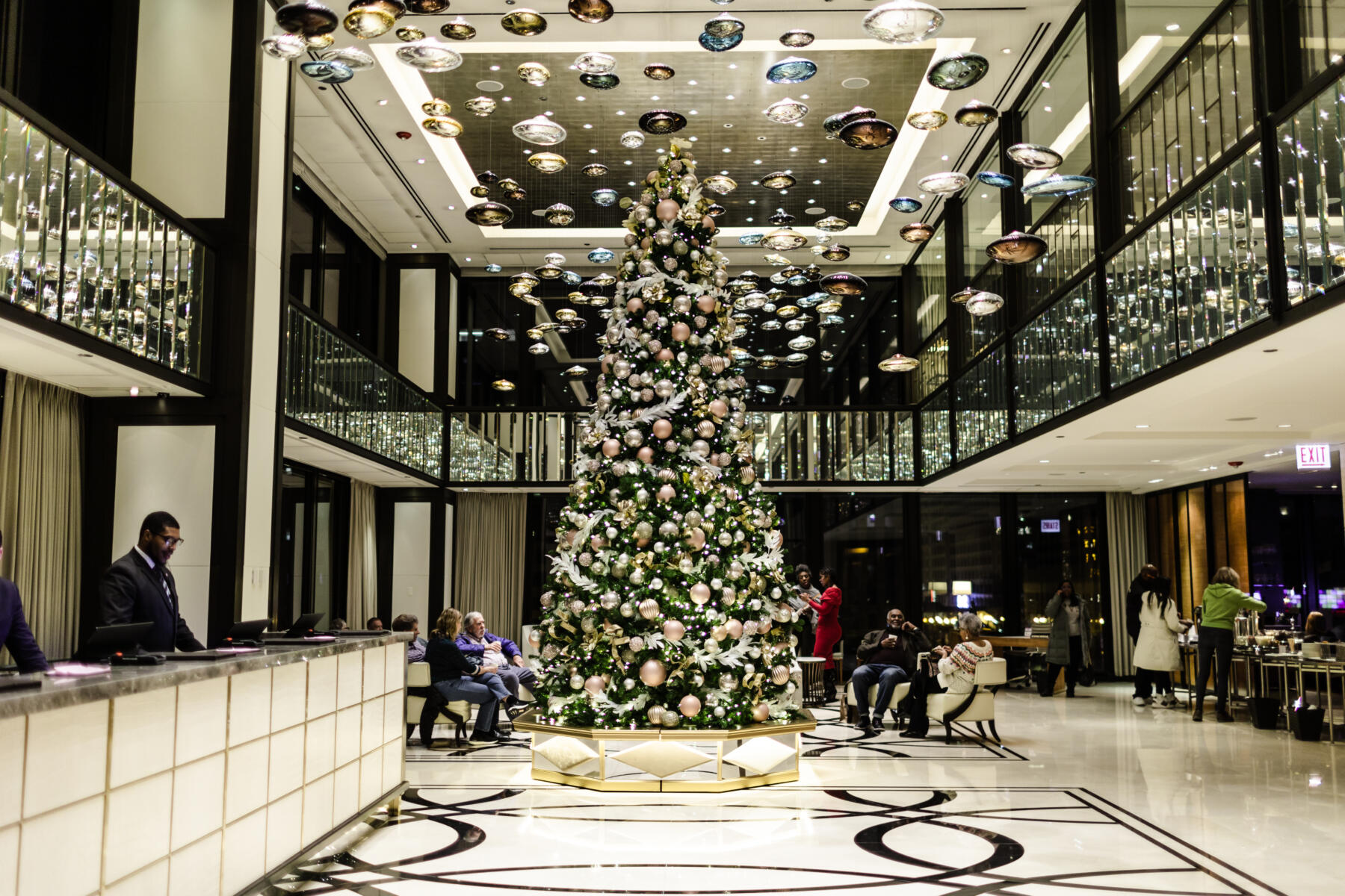The Langham during the holidays