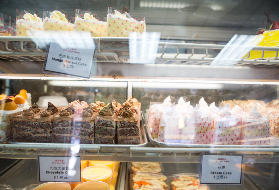 Baked goods at a Chinese bakery