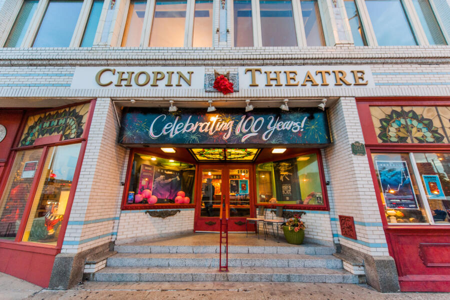 Outside the Chopin Theater
