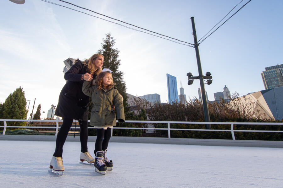 Maggie Daley Park ice skating ribbon