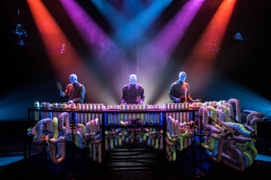 A show by the Blue Man Group in Chicago