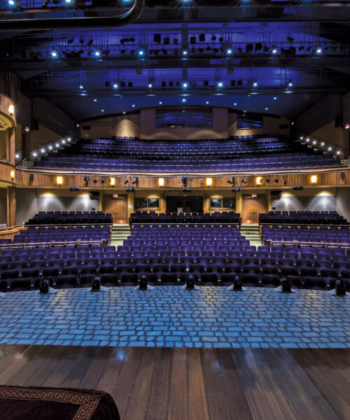 The interior of Chicago's Goodman Theatre