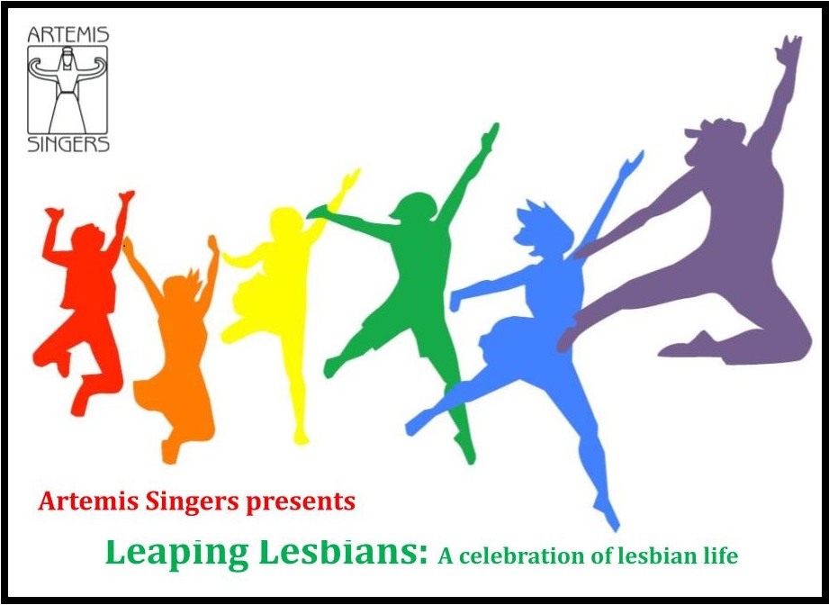 Leaping Lesbians – art w title