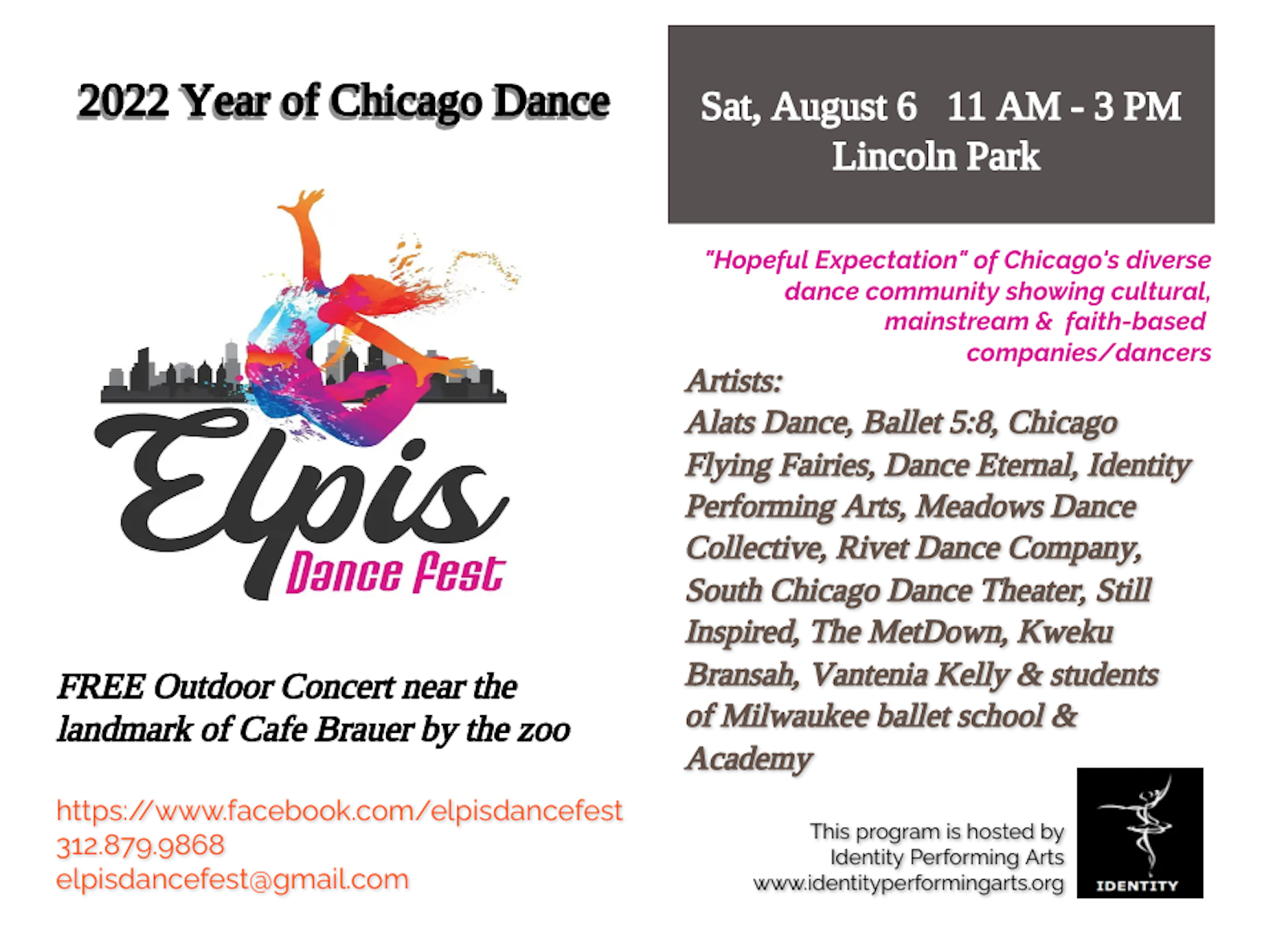 Elpis Dance Fest 2022 Flyer