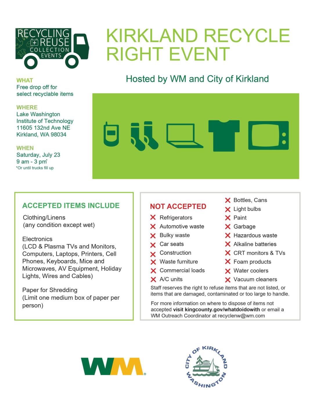 WM 2022 Kirkland Recycle Right event flyer (FINAL) (1)