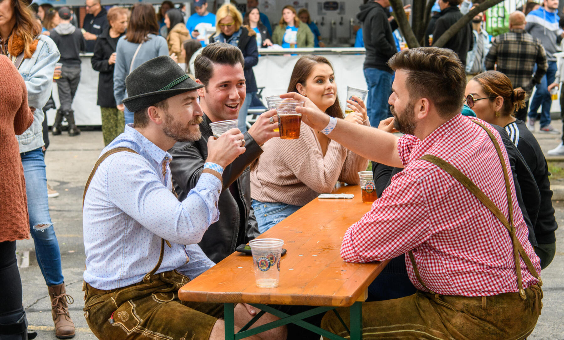 Friends at Oktoberfest Chicago