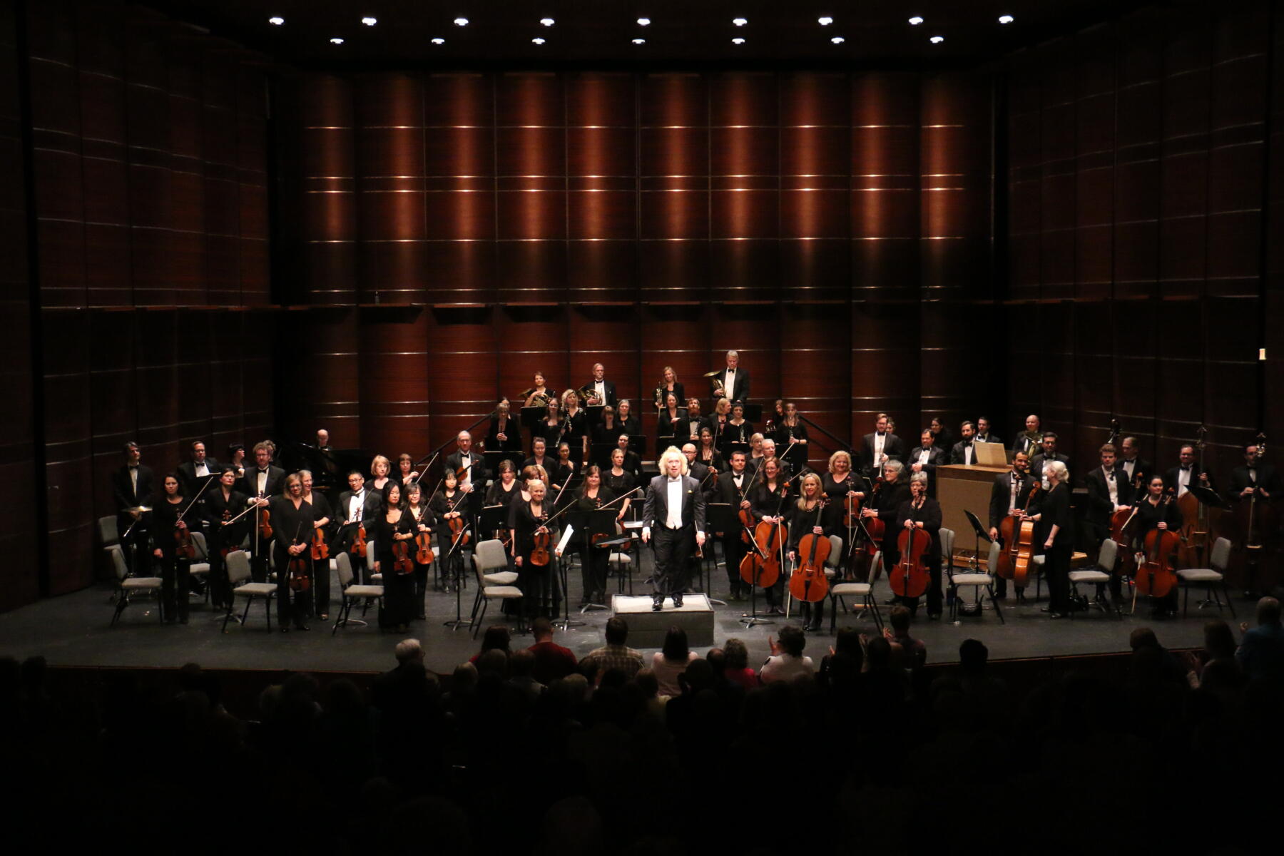 Muspratt and NP take bow. Photo courtesy of the McAninch Arts Center.