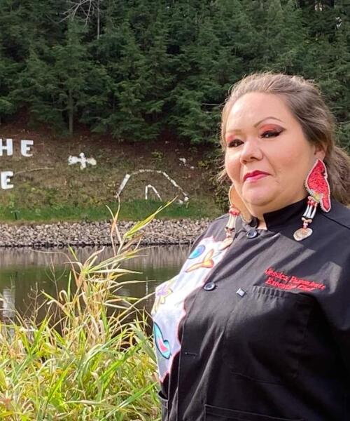 Menominee chef Jessica Walks First Pamonicutt, owner of Ketapanen Kitchen