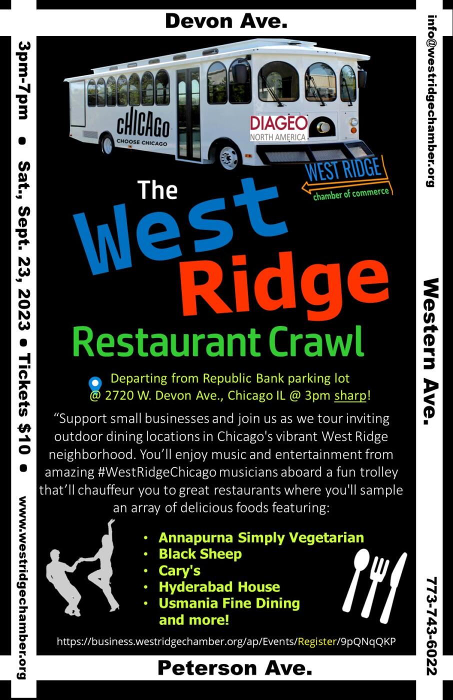 West Ridge Restaurant Tour poster 2023