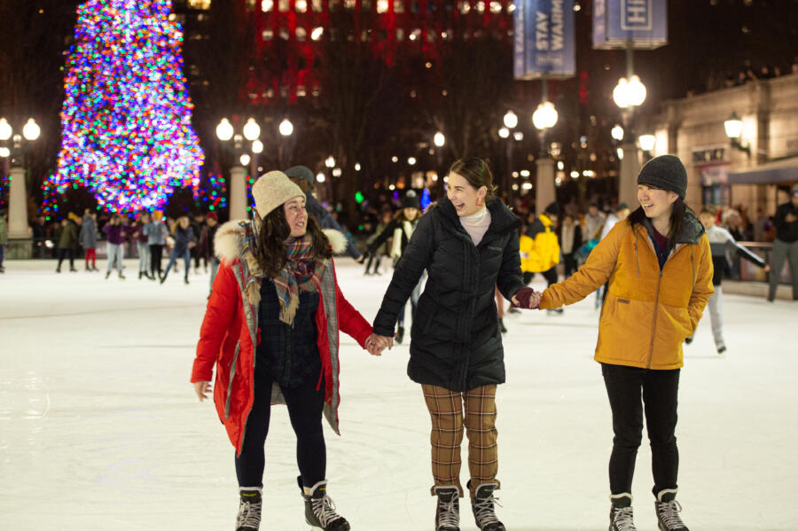 Skating through the outfield: Wrigley Field adds 'Winterland' to