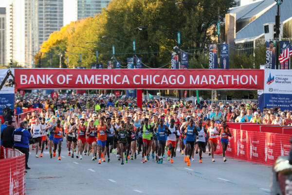 48th Bank Of America Chicago Marathon Steps Off In Grant Park