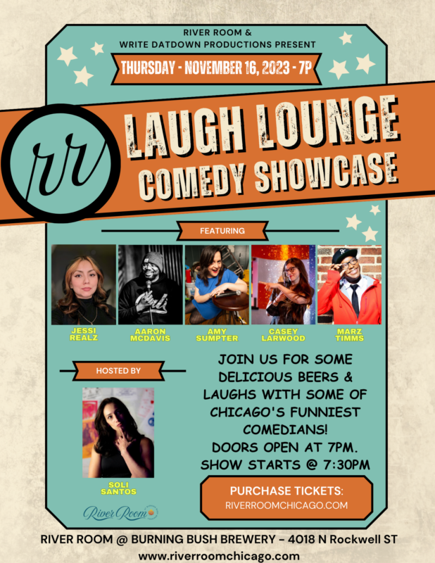 Laugh Lounge Comedy Showcase 11/16/2023 Choose Chicago